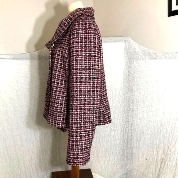 Talbots Reddish Tweed Jacket Size XL - Picture 3 of 8